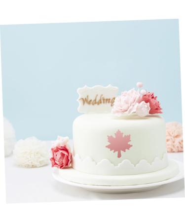 Ciieeo 1pc Sandwich Tube Mold Candle Tube Tuile Molds Silicone Mousse Cake para Snowflake Cake Mold Silicone Maple DIY Baking Mold Candle Making Soap White Chocolate Silica Gel 32X5.5CM - Buy Online on SooperMarket.com