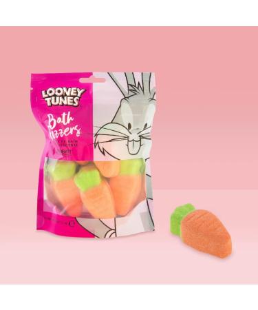 Looney Tunes Carrot Bath Fizzers - 6 Strawberry-Scented Bath Salts Sticks for Healthy Glowing Skin & Relaxation - Buy Online on SooperMarket.com