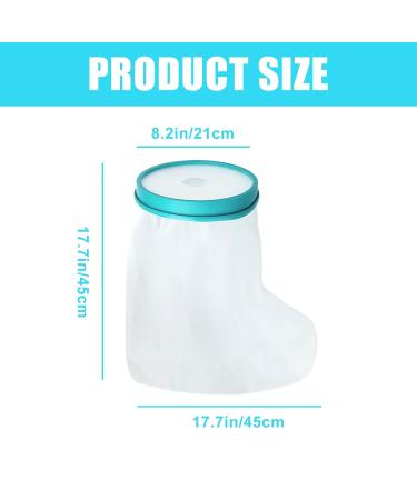 Waterproof Foot Shower Protector - Adult Foot Cast Cover for Shower & Bath - Reusable - Protects Broken Toe, Wound, Burns - Buy Online on SooperMarket.com