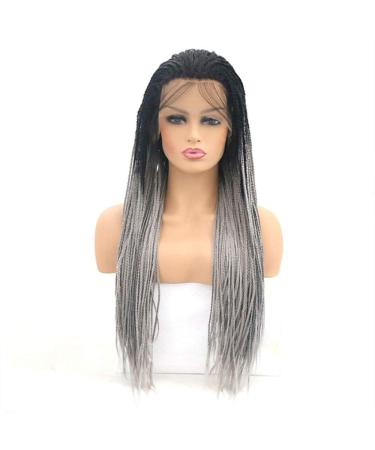 BGHJUE Braids Handmade Collection Synthetic Lace Front Braided Wigs for Black Women 16-26 (Color: Photo Color Size: 22 Inch) -22_inch_Photo_color Photo Color16 Inch