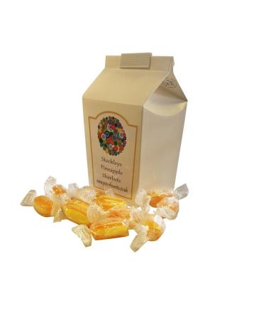 Personalized Customise with Your Own Message or Image 250g Carton of Individually Stockleys Wrapped Sherbet Pineapple Sweets