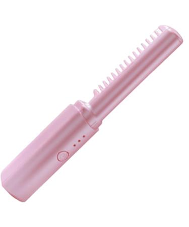 Portable Mini Hair Straightener Brush - Cordless USB Rechargeable 3 Adjustable Temperatures Anti-Scald All Hair Types | International Shipping - Buy Online on SooperMarket.com