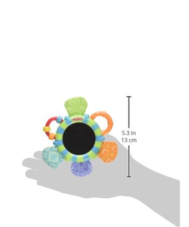 Nuby Look-at-Me Mirror Teether Toy - Colorful and Safe for Babies | CMV Variants Available - Buy Online on SooperMarket.com