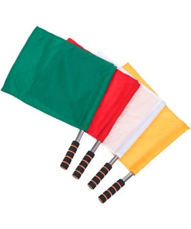 BESPORTBLE Sports Referee Flags Set - Stainless Steel Pole Stick - 4pcs - Buy Online on SooperMarket.com