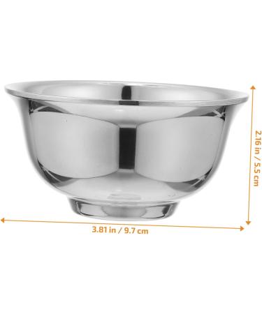 Angoily Metal Impact Bowl & Razor Cup | Rustproof Steel Shaving Accessories for Men - Perfect for Face Cleaning & Foam - Buy Online on SooperMarket.com
