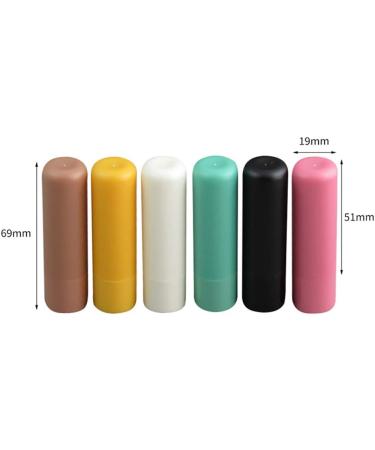 Haifly 12pcs Empty Lip Balm Tubes - Beige Lipstick Containers for DIY Cosmetics | International Shipping - Buy Online on SooperMarket.com