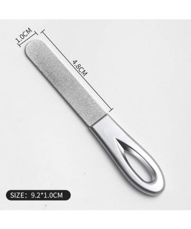 Desikixudy Stainless Steel Nail Art File Rod Double Sides Buffer Grinding Finger Polish Acrylic Gel Manicure Tools - Buy Online on SooperMarket.com