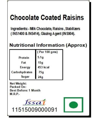 Jaiccha Ghasitaram Diwali Gifts Chocolate - Chocolate Coated Cashews 100 GMS and Rasins 100 GMS with 2 T-Lites - Buy Online on SooperMarket.com