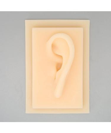 Silicone Ear Model Vivid Shape Durable Wearable Comfortable Soft Human Ear Model Glossy Texture Safe Practical for Teaching Demonstration(Left) - Buy Online on SooperMarket.com