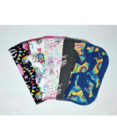 1 Ply Printed Flannel 8x8 Inches Little Wipes Set of 5 Whimsical Animals