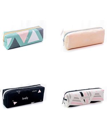 Ispchen M ppchen Zipper | Large Capacity Green Pencil Case for Students | Stylish Geometric Design | Perfect for Art & Stationery - Buy Online on SooperMarket.com