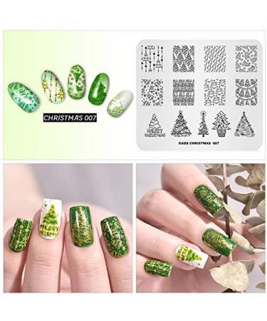 Christmas Tree Pattern Nail Art Stamping Plate - Alexnailart CH007 - Buy Online on SooperMarket.com