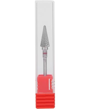 Nail Drill Bit Cone Nail Drill Bit Manicure Drill Bit Cuticle Cone Bit Electric Pedicure Manicure Grinding Head Nail Polishing Tungsten Steel Nail Art Cone Drill Bits for Nails Home Salon(Red label) - Buy Online on SooperMarket.com