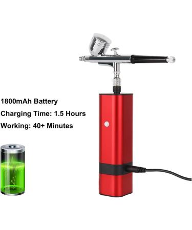 Paint Sprayer Cordless Airbrush Kit with Dual Action Gravity Type Spray Gun for Art Model Body Paint Artist Makeup Nail Tattoos Cake Tools for Painting Ceilings Fences cabinets Tm80s Black B - Buy Online on SooperMarket.com