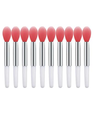 10 PCS Silicone Lip Brush Reusable Lip Mask Applicators Mini Lip Gloss Brush Applicators for Lipsticks Lip Gloss Lip Balm 10pcs