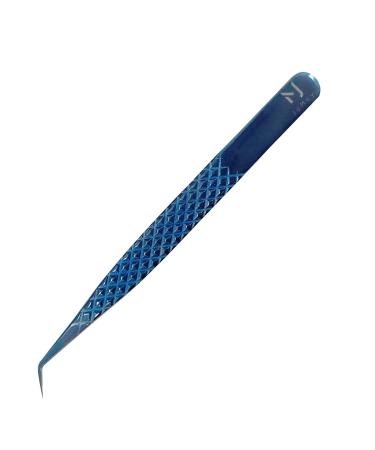 Professional tweezers for eyelash extension High precision volume tweezers made of stainless steel (JM3-1 Blue)