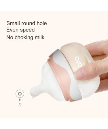 PPSU Anti Colic Newborn Baby Bottles - Wide Neck Breast-Like Nipple, Slow Flow - 2 Pack Pink (2.5 oz) - Ideal for Breastfeeding Toddlers - Buy Online on SooperMarket.com
