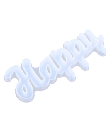 STOBOK 1pc Crystal Epoxy Mold Casting Molds Welcome Craft Mold Listing Letter As Shown 22.6X9X1.2CM