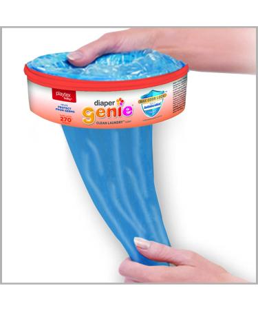 Diaper Genie Refill Bags Clean Laundry Scent 270 Count (3-Pack) | Holds Up to 810 Newborn Diapers | Compatible with All Diaper Genie Pails - Buy Online on SooperMarket.com