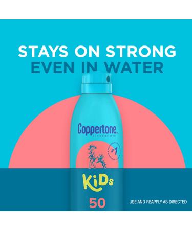 Coppertone Kids Sunscreen Spray SPF 50 + Stick SPF 50 Bundle | Zinc Oxide Mineral Formula | Pediatrician Recommended | 5.5 Oz Spray + 0.49 Oz Stick - Buy Online on SooperMarket.com