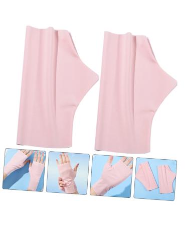minkissy 2 Pairs Ice Silk Nail Gloves Manicure Gloves Hand Gloves for Protection Nail Building Gel Nail Art Gloves Nail Salon Gloves Uv Gloves for Gel Nail Lamp Nail Uv Gloves Soft - Buy Online on SooperMarket.com