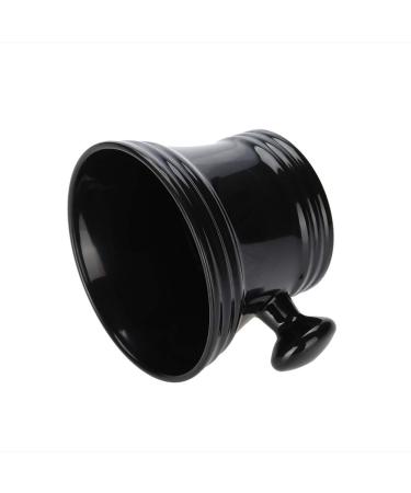 Shaving Soap Bowl Shaving Mug for Shave Cream and Soap Plastic Shaving Soap Bowl Foam Shaving Soap Cream Bowl Men Shaving Bowl(Black)