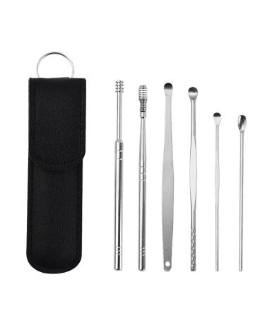 WAITLOVER 6pcs Ear Cleaner Wax Removal Tool Earpick Sticks Earwax Remover Curette Ear Ear Spoon Earpick Pick Cleaning Care Ear Cleanser