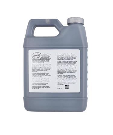 Black 32 Oz Liquid Latex Body Paint - Ammonia Free Cosplay Makeup for Professional Monster and Zombie Art - Buy Online on SooperMarket.com