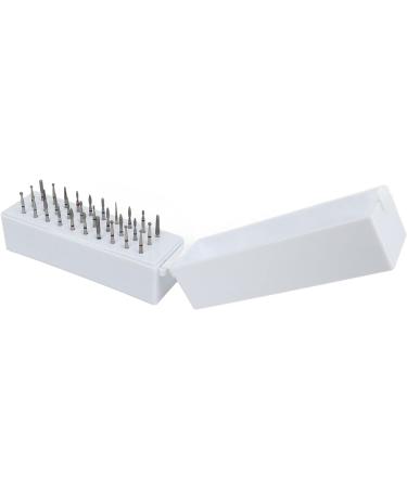 Stainless Steel Manicure Tools 30 Holes Nail Drill Bits Multi Shape Nail Grinding Heads Set with Dustproof Organizer Professional Remove Gel Nail Drill Bits for Manicure Pedicure Home Salon Use - Buy Online on SooperMarket.com