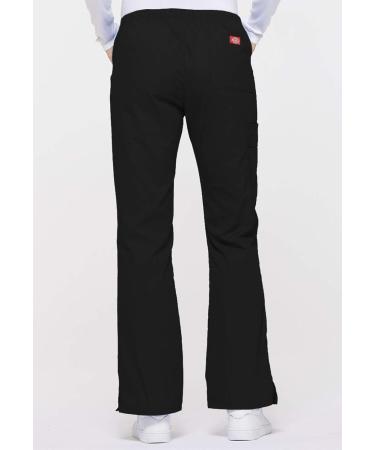 Dickies Women's Signature Mid Rise Drawstring Cargo Scrub Pant - Large Petite, Black - Buy Online on SooperMarket.com