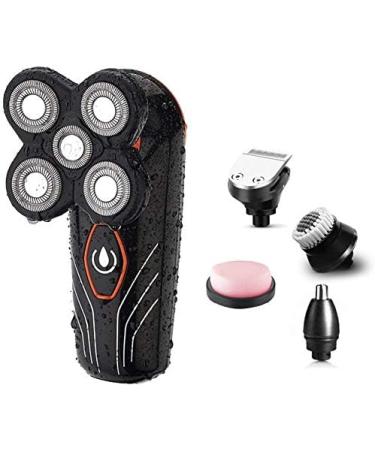 Best Head Shavers for Bald Men - 5-in-1 Cordless Electric Razor & Grooming Kit | Waterproof & Rechargeable - Buy Online on SooperMarket.com
