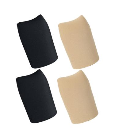 Silicone Toe Sleeves 2 Pairs Hand Toe Toe Caps Toe Sleeve Pinky Toe Guard Sneaker Toe Covers Foot Toe Sleeves Flexible Toe Sleeves Protective Cap Soft Toe Silicone Gel As Shown 4x2.7cm