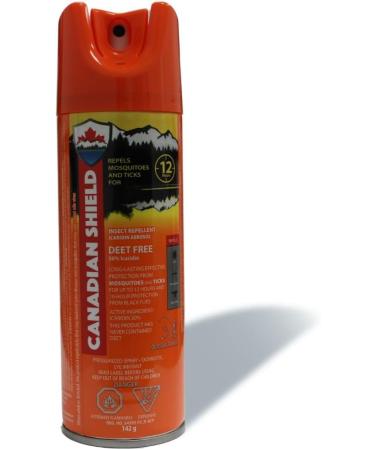 Canadian Shield Mosquito & Insect Repellent | DEET FREE! | 20% Icaridin | Formulated for Hunting Fishing Camping Family Fun and anything Outdoors | 12 Hours of Protection (142G) Aerosol (2 PACK) - Buy Online on SooperMarket.com