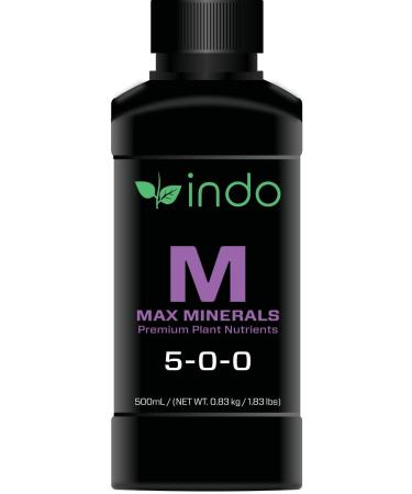 Indo MAX Minerals Cal-Mag + (500mL/16oz): Calcium Magnesium and Iron - High Concentration Unique Chelated Solution for Maximum Plant Nutrient Uptake