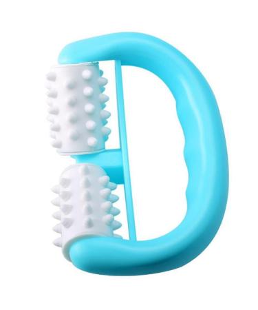 1PC Manual Round Handle Muscle Massager Roller Massager Muscle Roller Massage Stick Cellulite Roller For Legs Arms Back Muscle Pain Relief And Muscle Relaxation Tool(Blue)