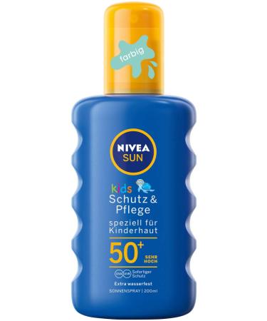 Nivea Sun Sun Spray for Children  SPF 50+  200 ml Spray Bottle  Kids Protection & Care