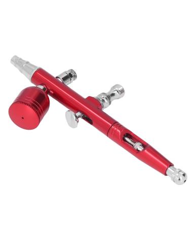 Airbrush Kit with Portable G1/8 DIY Paint Spray for Makeup Nail Art Tattoo Lightweight and Easy to Carry (AR180 red)