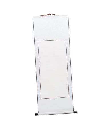 STOBOK Blank Rice Paper Scroll Painting Scrolls Premount Household Blank Scroll Office Accessories Portable Silver 1.5X40X119CM