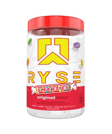 Ryse Core Series Loaded Pre Workout Powder | High Stim Pre-Workout Nitric Oxide Booster Increases Energy & Strength | 420mg Caffeine 4.5g L-Citrulline 3.5g Beta Alanine | 30 Servings (Smarties) Smarties 30 Servings (Pack of 1)