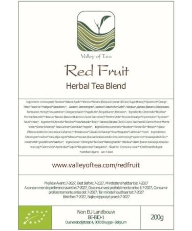 Red Berry Organic Fruit Tea 200g - Fruity Herbal Infusion Tisane | Shop Now - Buy Online on SooperMarket.com