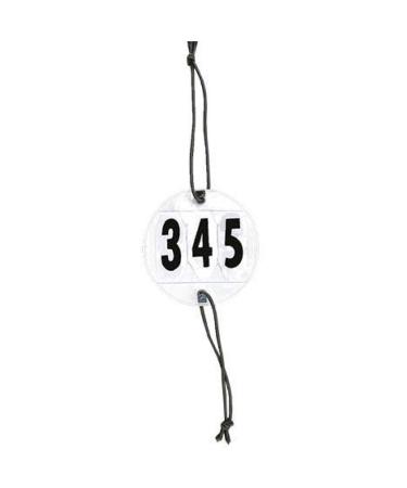 HKM tournament numbers 1 pair 3 digits adjustable white