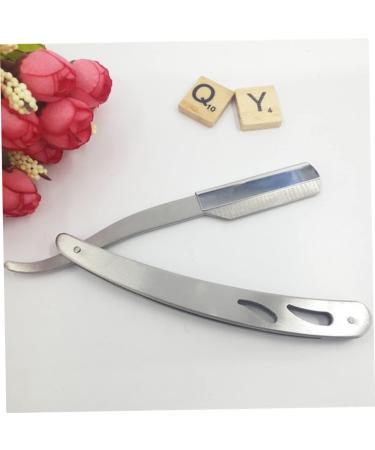 Angoily 3pcs Stainless Steel Razor Set - Old Fashioned Rubber Handle for Men Premium Shaving Essentials - Buy Online on SooperMarket.com