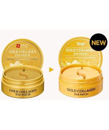 Buy SNP Gold Collagen Eye Patch 60pcs - Korean Beauty Treatment for Bright Eyes | International Shipping Available - Buy Online on SooperMarket.com