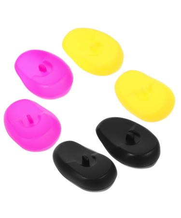 HAPINARY 3 Pairs Ear Covers Ear Protectors Hair Dye Earmuffs Hair Dye Ear Cover Ear Caps for Hair Dye Ear Shower Caps Ear Water Protection