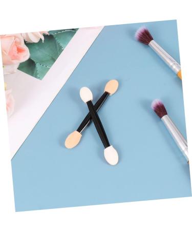 WOONEKY 24pcs Eyeliner Sponge Brush Smudge Eye Brush Dual Ended Eyeshadow Brush 7cm Black - Buy Online on SooperMarket.com