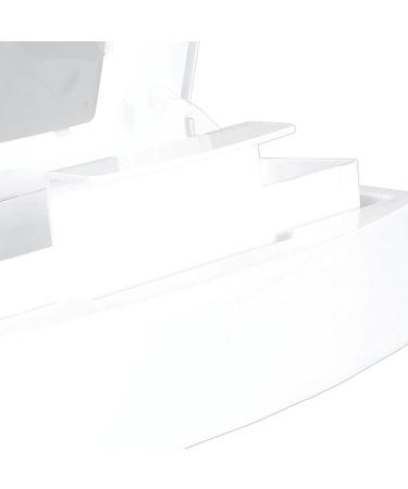 Portable ABS Makeup Tool Cleaning Box with Separate Filter Layer Convenient for Nail and Jewelry Cleaning (White) - Buy Online on SooperMarket.com