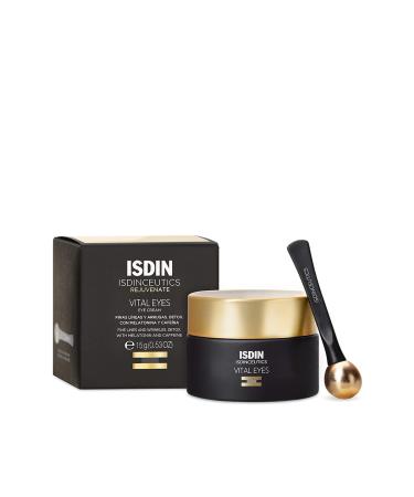 ISDIN Isdinceutics Vital Eyes - Night Eye Cream for Wrinkles Formulated with Melatonin, Cooling Applicator Included