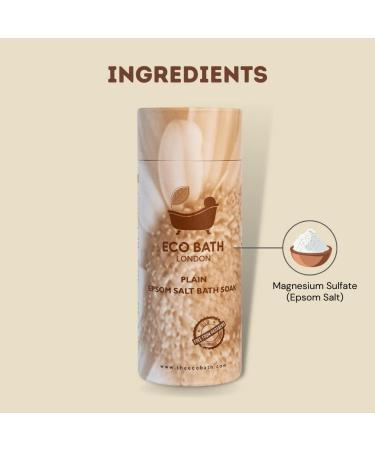 Pure Epsom Salt Bath Soak 250g Tube - Rich Magnesium Formula for Post-Workout Recovery | Eco Bath London - Buy Online on SooperMarket.com
