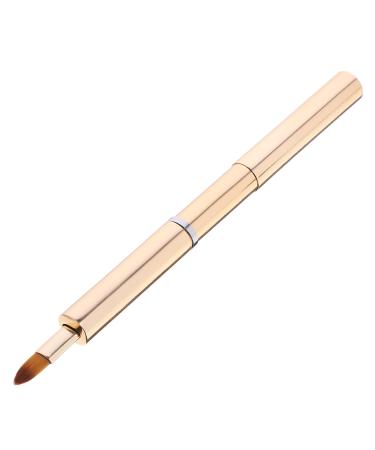 Mikinona Portable Lip Brush Lipstick Lip Brush for Women Makeup Brush for Women Lip for Women Lip Women Makeup Tools Lip Balm Applicator Lip Makeup Telescopic Lip Gloss Aluminum 13.40X0.90X0.90CM Golden