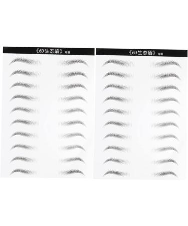 DOITOOL 4 Sheets Authentic Eyebrows Stickers Eyebrow Makeup Tools Eyebrow Stickers 3d Patch Water Proof - Buy Online on SooperMarket.com